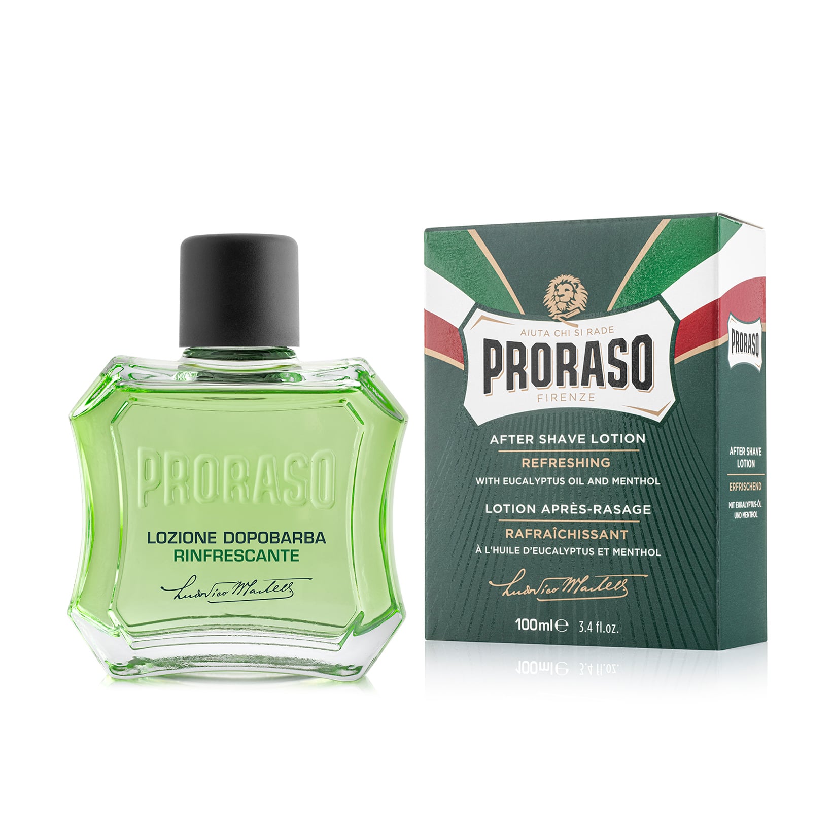Чоловічий освіжальний тонізувальний лосьйон після гоління Proraso After Shave Lotion з екстрактом евкаліпта та ментолом, 100 мл