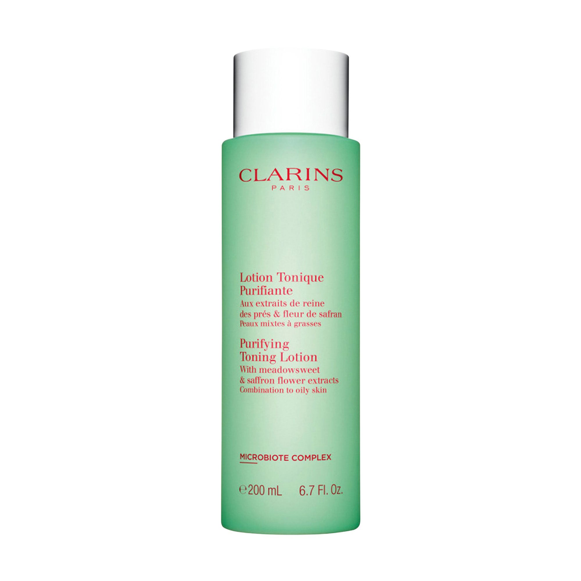 Тонізувальний лосьйон для обличчя Clarins Purifying Toning Lotion з екстрактами таволги та гамамелісу, 200 мл