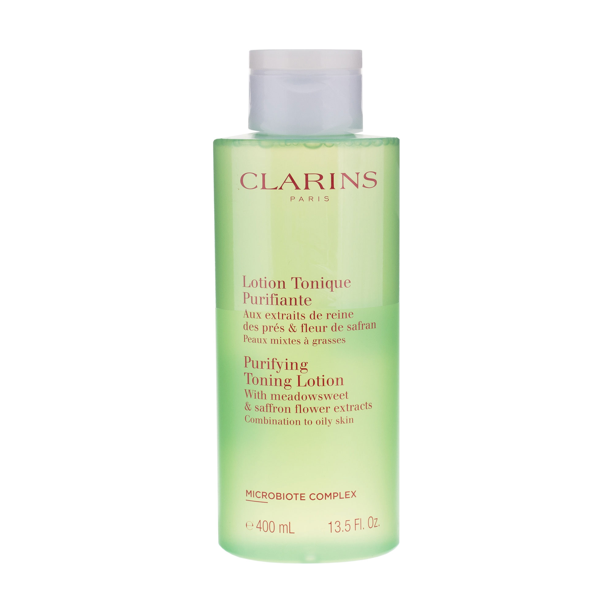 Тонізувальний лосьйон для обличчя Clarins Purifying Toning Lotion з екстрактами таволги та гамамелісу, 400 мл
